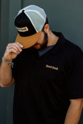 Hat - Black/Stone/DUK + 2-location embroidery w/ applique