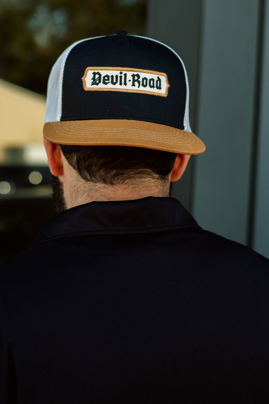 Hat - Black/Stone/DUK + 2-location embroidery w/ applique