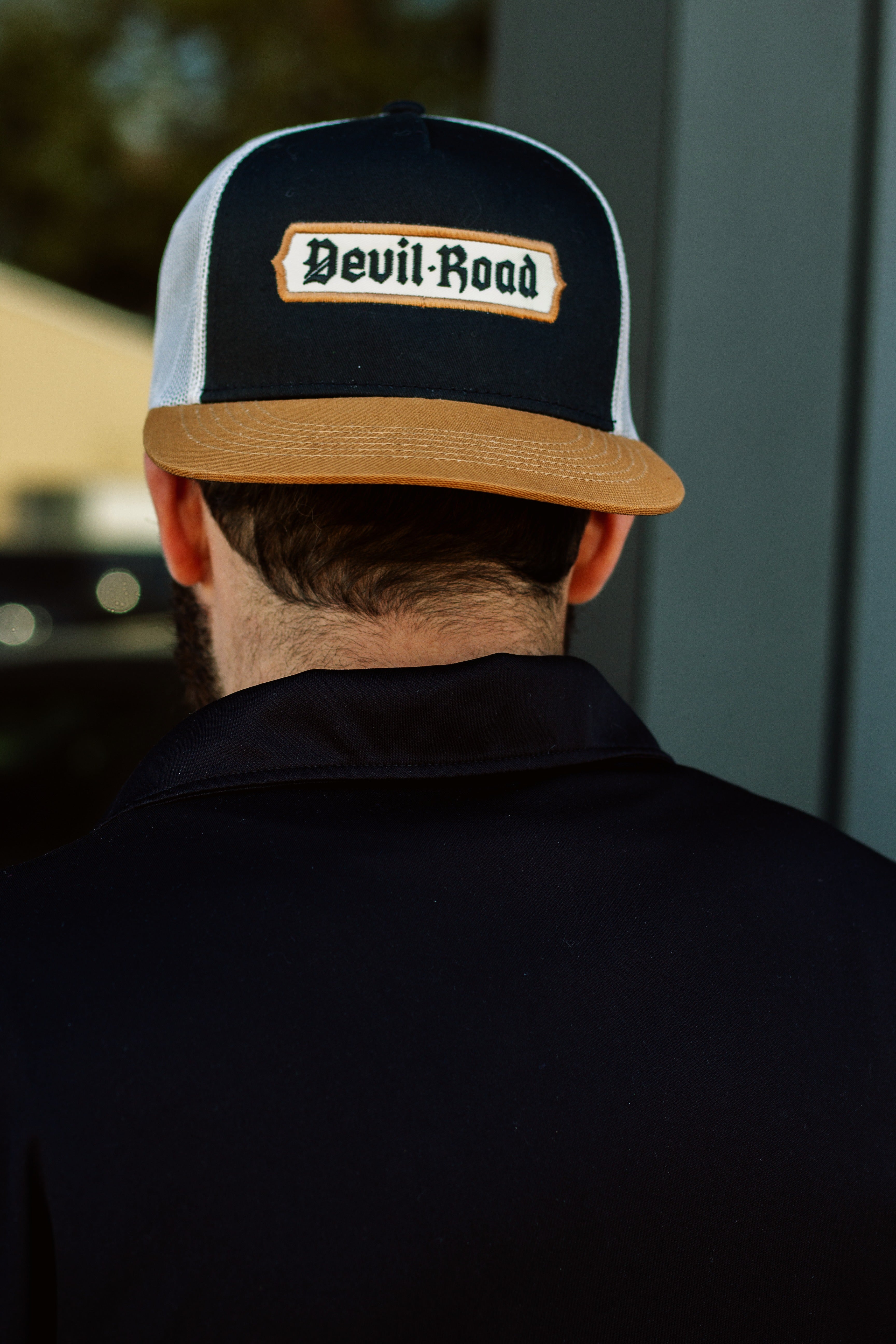 Hat - Black/Stone/DUK + 2-location embroidery w/ applique